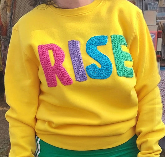RISE | Maya Angelou Quote Slogan Sweatshirt