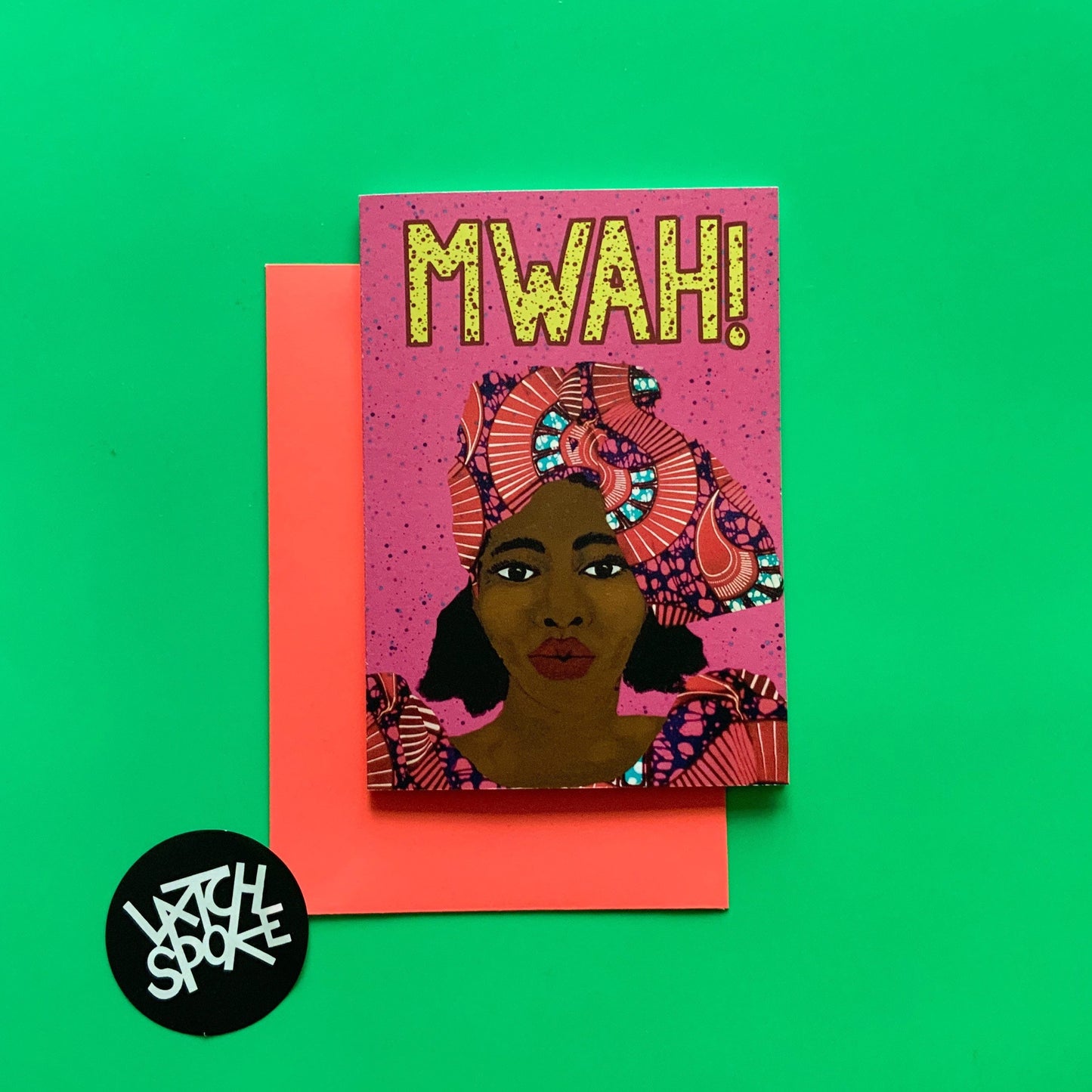 MWAH! Quirky Greeting Card Blank A6