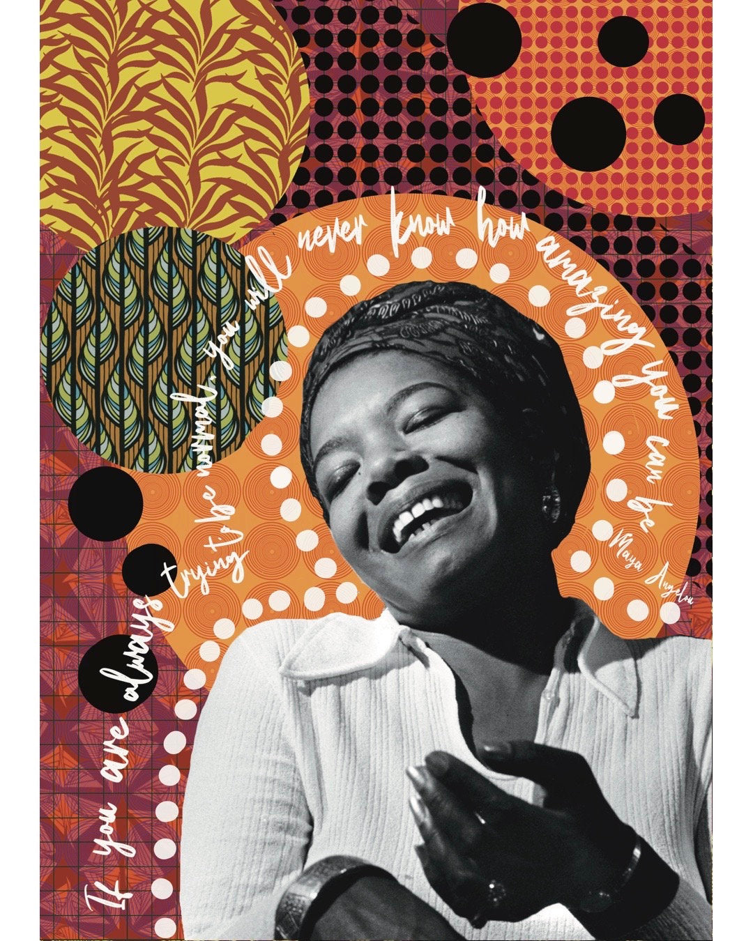 Know How Amazing You Are - Maya Angelou Quote A3 Poster
