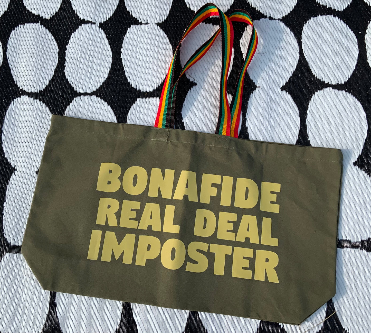 Bonafide Real deal imposter Oversized Tote Bag