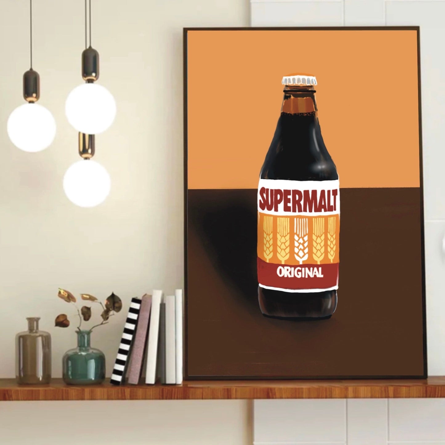 Supermalt Love Pop Art A3 Poster