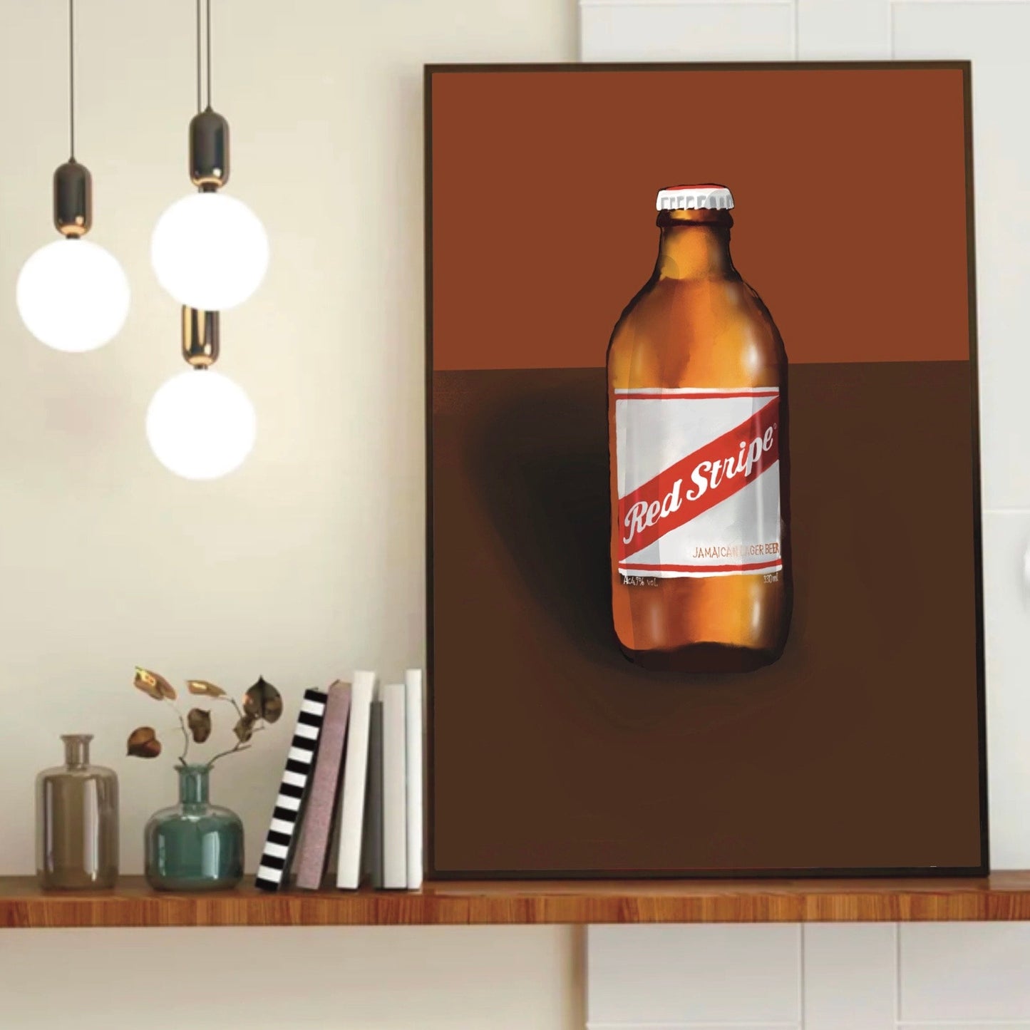 Redstripe Lager Pop Art A3 Poster