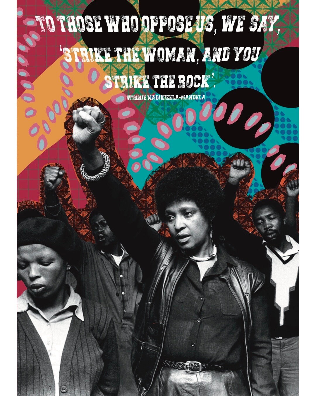 Winnie Mandela Resistance Poster - Iconic Quote A3 Poster