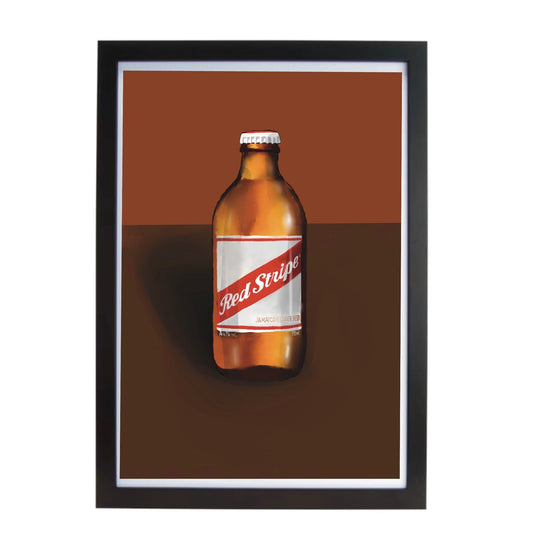 Redstripe Lager Pop Art A3 Poster